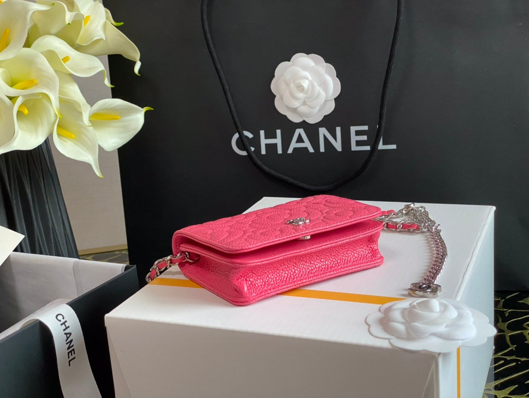 CHLWoc Camellia PiNike Bag For Women 12cm/4.5in