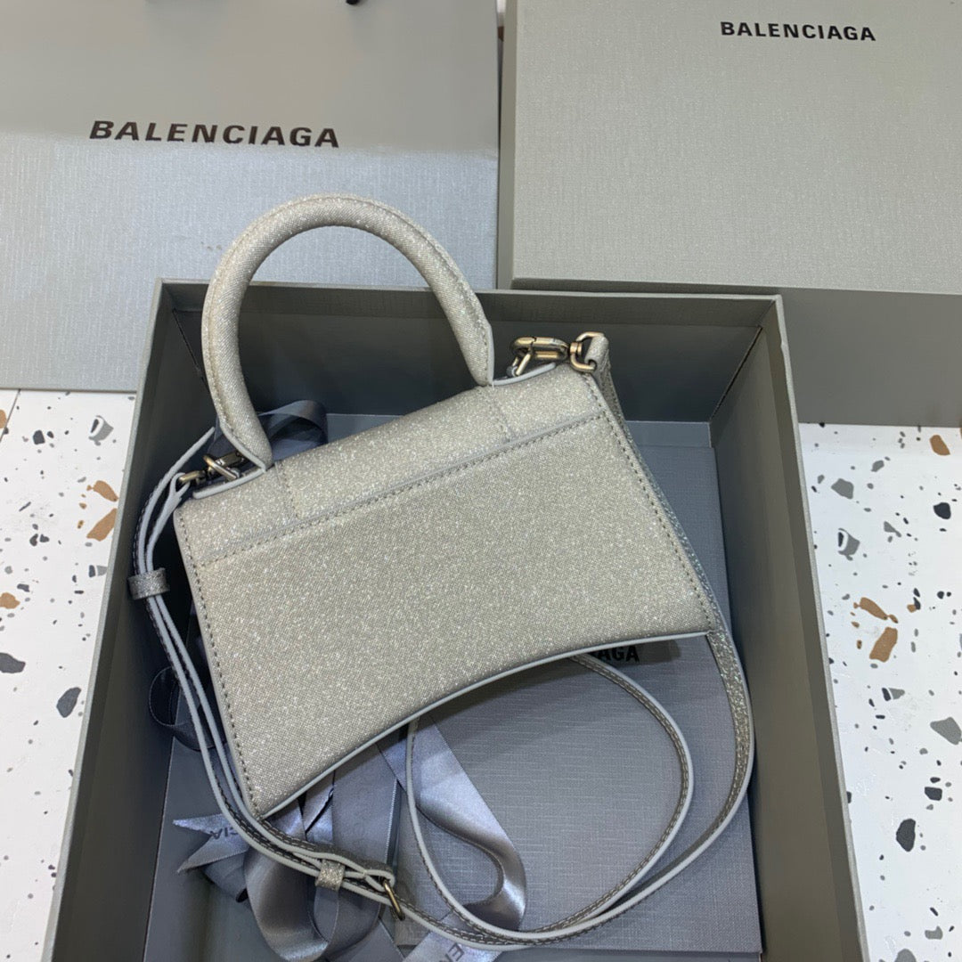 Top Quality Hourglass XS Handbag In Grey, For Women,  Bags 7.4in/19cm 5928332102G1501