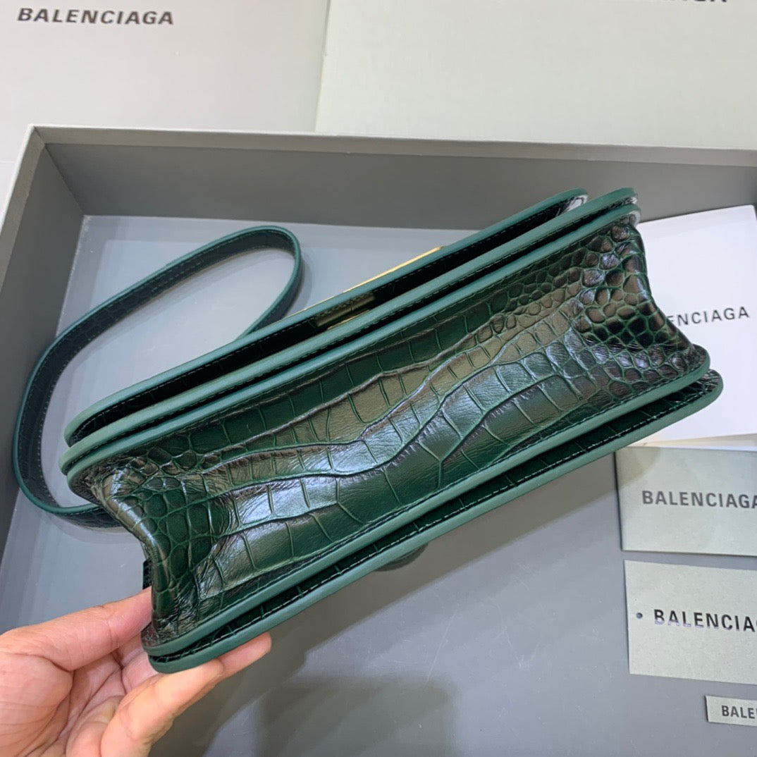 Top Quality Gossip Small Shoulder Bag Dark Green, For Women,  Bags 9.1in/23cm