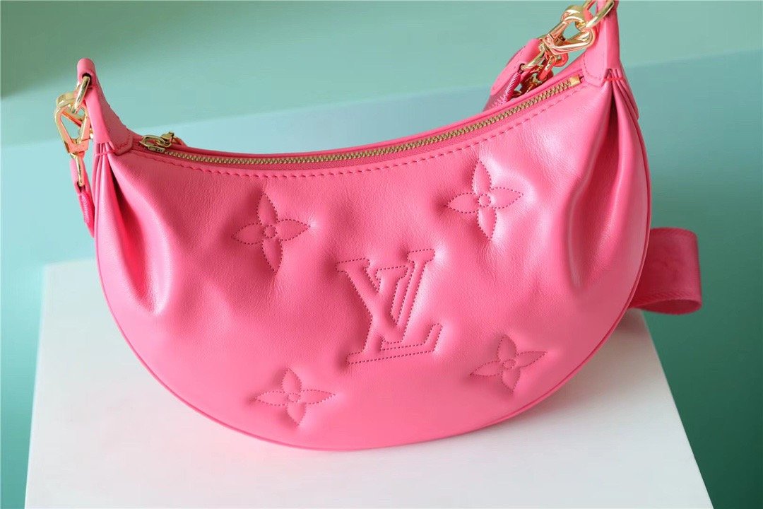 Top Quality Over The Moon Bag Handbags For Women In Dragon Fruit Pink 10.8in/28cm Top Quality M59915