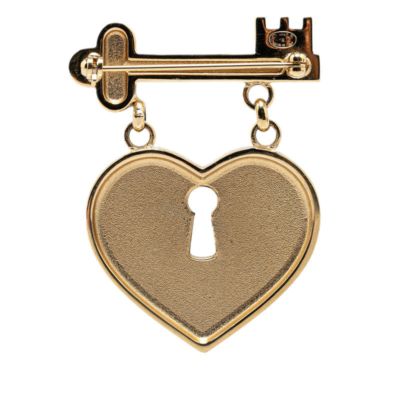 Chanel Coco Mark Heart Cadena Motif Brooch