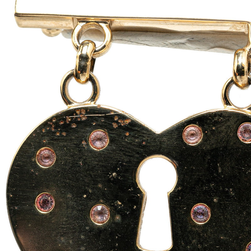 Chanel Coco Mark Heart Cadena Motif Brooch