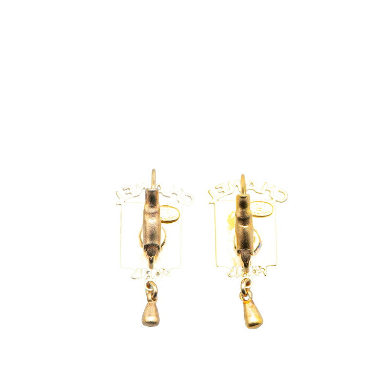 Chanel Coco Mark Logo Square Earrings 00C