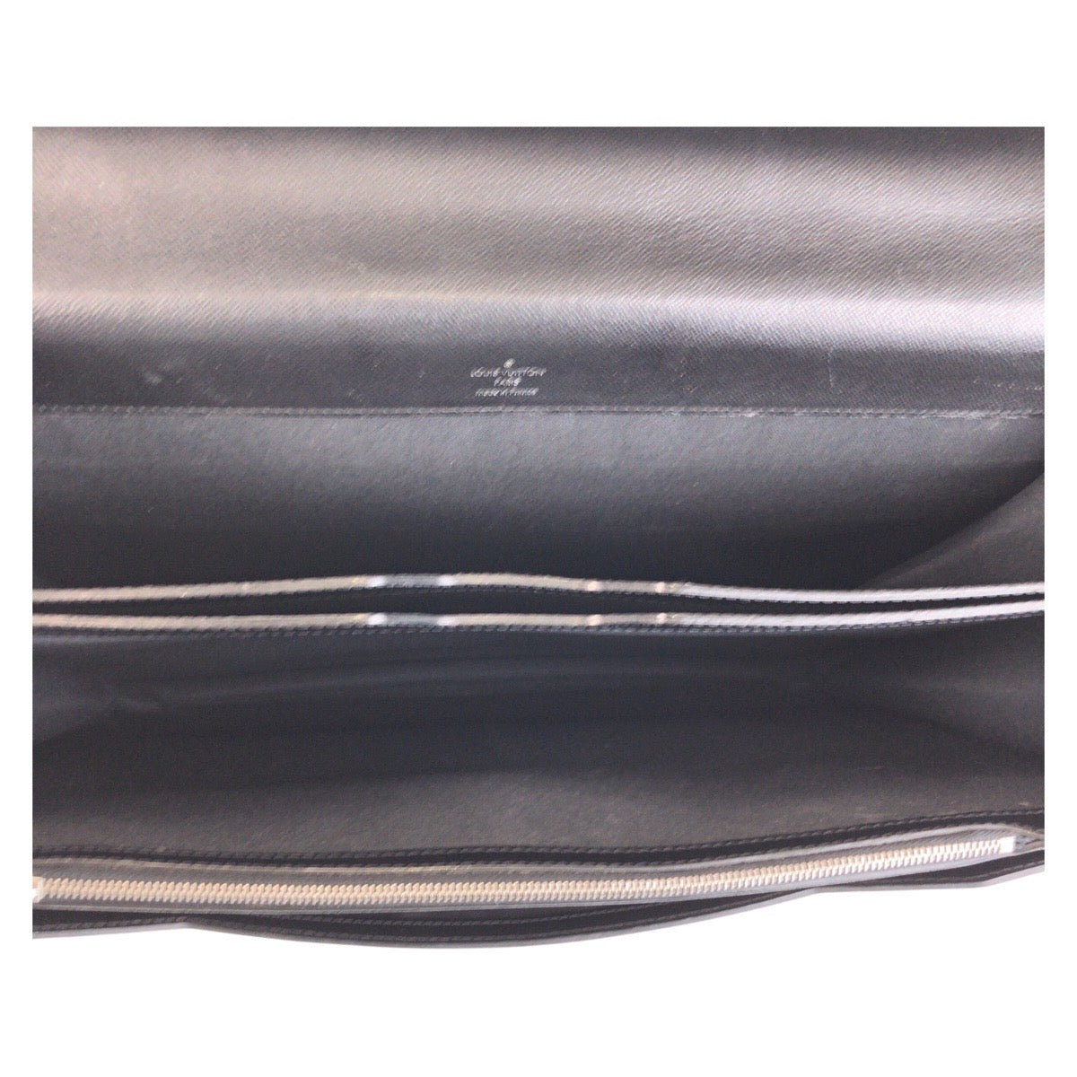 LOUIS VUITTON Business bag M31052 leather Ardoise Black SilverMetal Business bag briefcase Taiga Robusto 1 mens  d