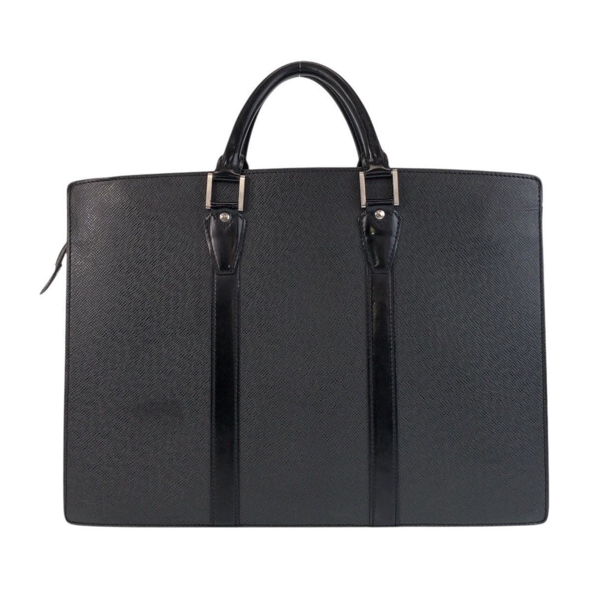 LOUIS VUITTON Business bag M30052 leather Ardoise Black SilverMetal Business bag briefcase Taiga Porto Documan Rozan mens  d
