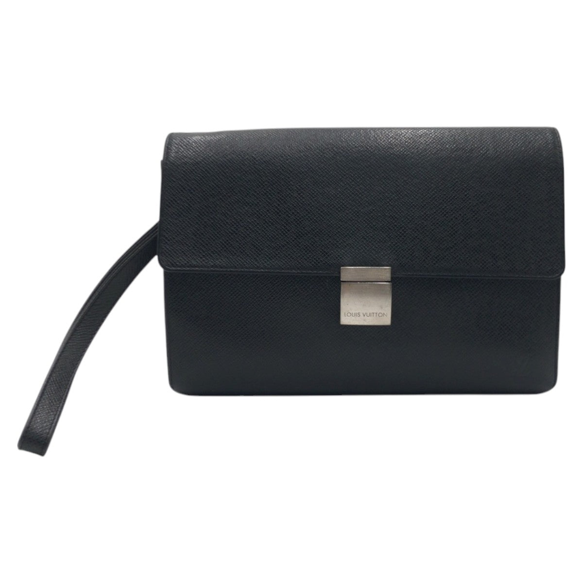 LOUIS VUITTON Clutch bag M30782 leather black Clutch bag business bag Taiga ardwards Selenga mens  d