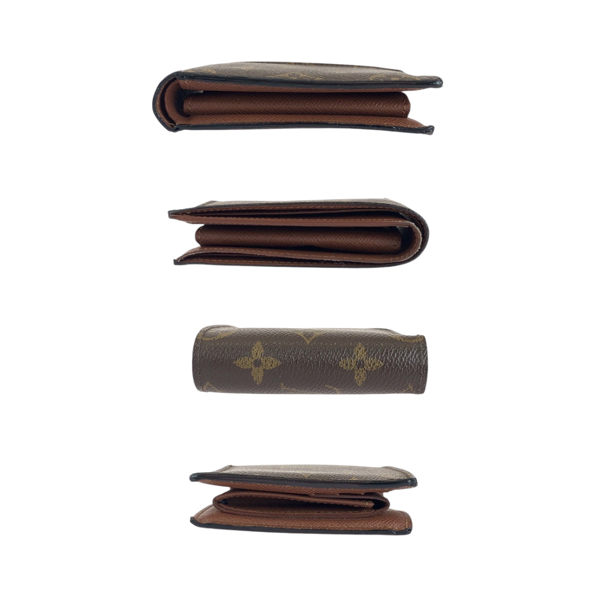 LOUIS VUITTON Bifold Wallet M61675 PVC Brown Folding wallet Compact wallet Monogram Portefeuille Marco mens  d