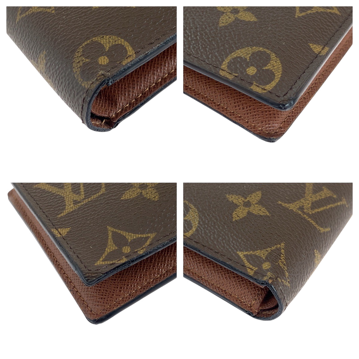 LOUIS VUITTON Bifold Wallet M61675 PVC Brown Folding wallet Compact wallet Monogram Portefeuille Marco mens  d