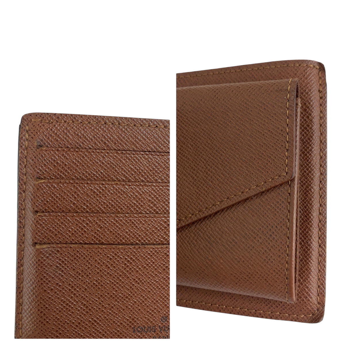 LOUIS VUITTON Bifold Wallet M61675 PVC Brown Folding wallet Compact wallet Monogram Portefeuille Marco mens  d