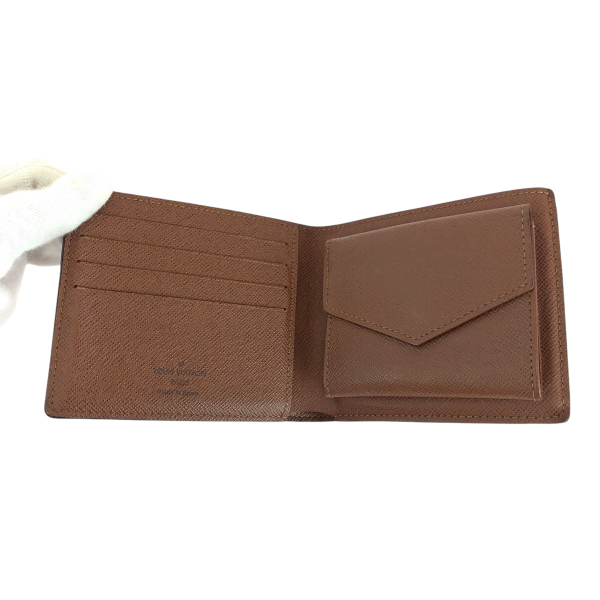LOUIS VUITTON Bifold Wallet M61675 PVC Brown Folding wallet Compact wallet Monogram Portefeuille Marco mens  d