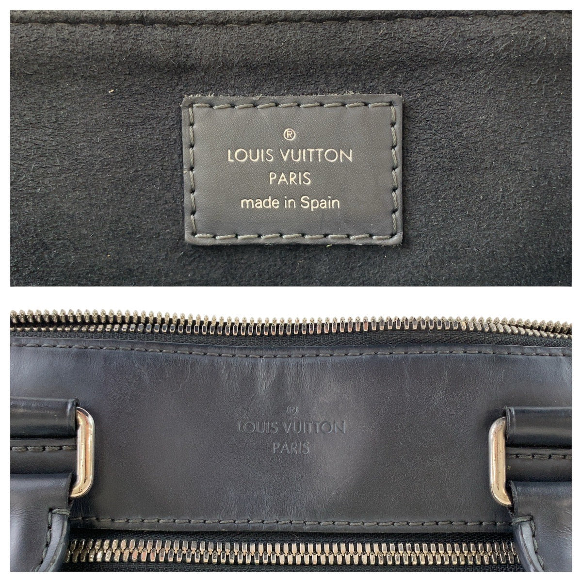 LOUIS VUITTON Business bag N48260 PVC, Leather Black SilverMetal Business bag Briefcase 2way Damier Graphite Porto Documentaion NM mens  d