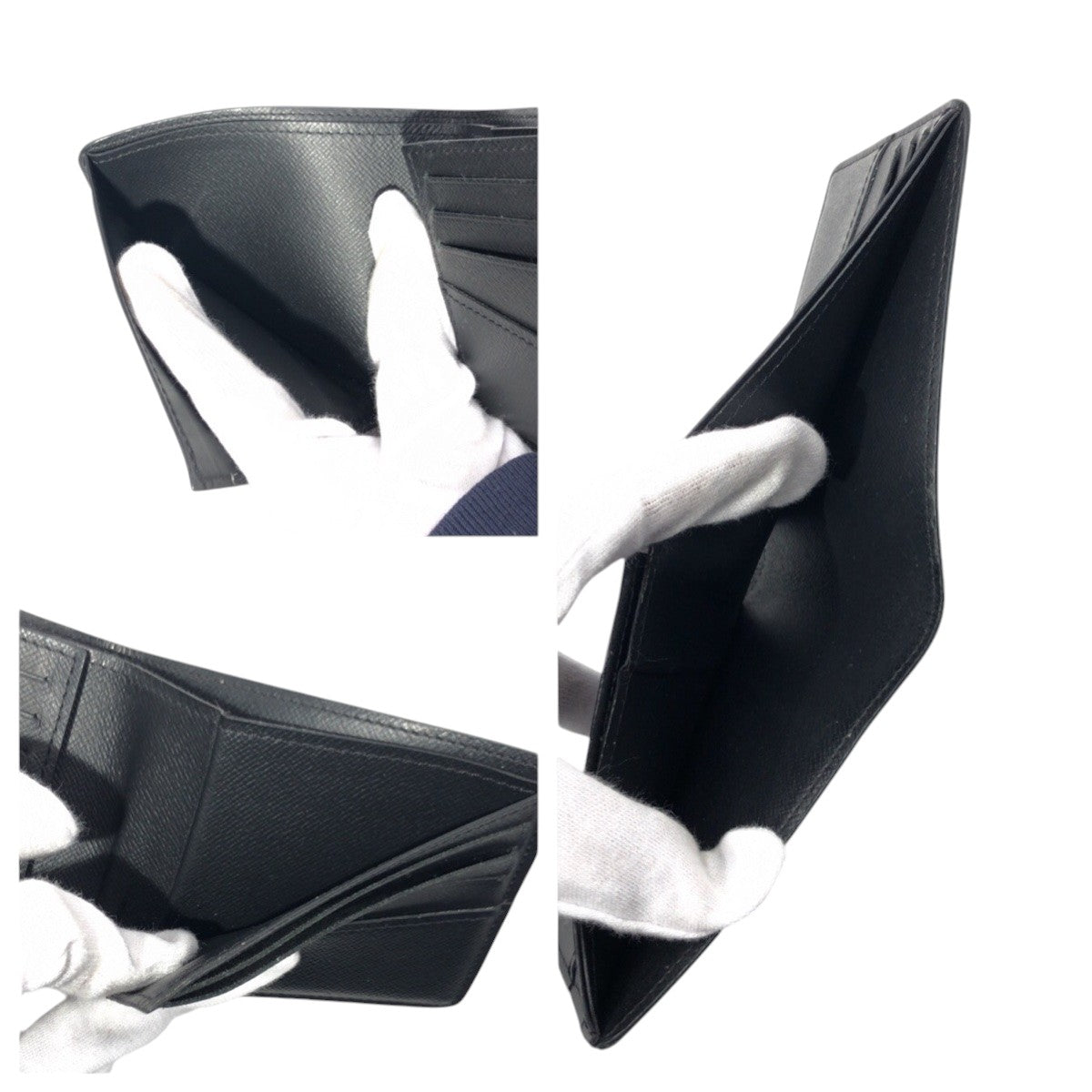 LOUIS VUITTON Bifold Wallet M62294 PVC Black black Bifold Wallet Compact Wallet Monogram Portefeuille Slender mens  d