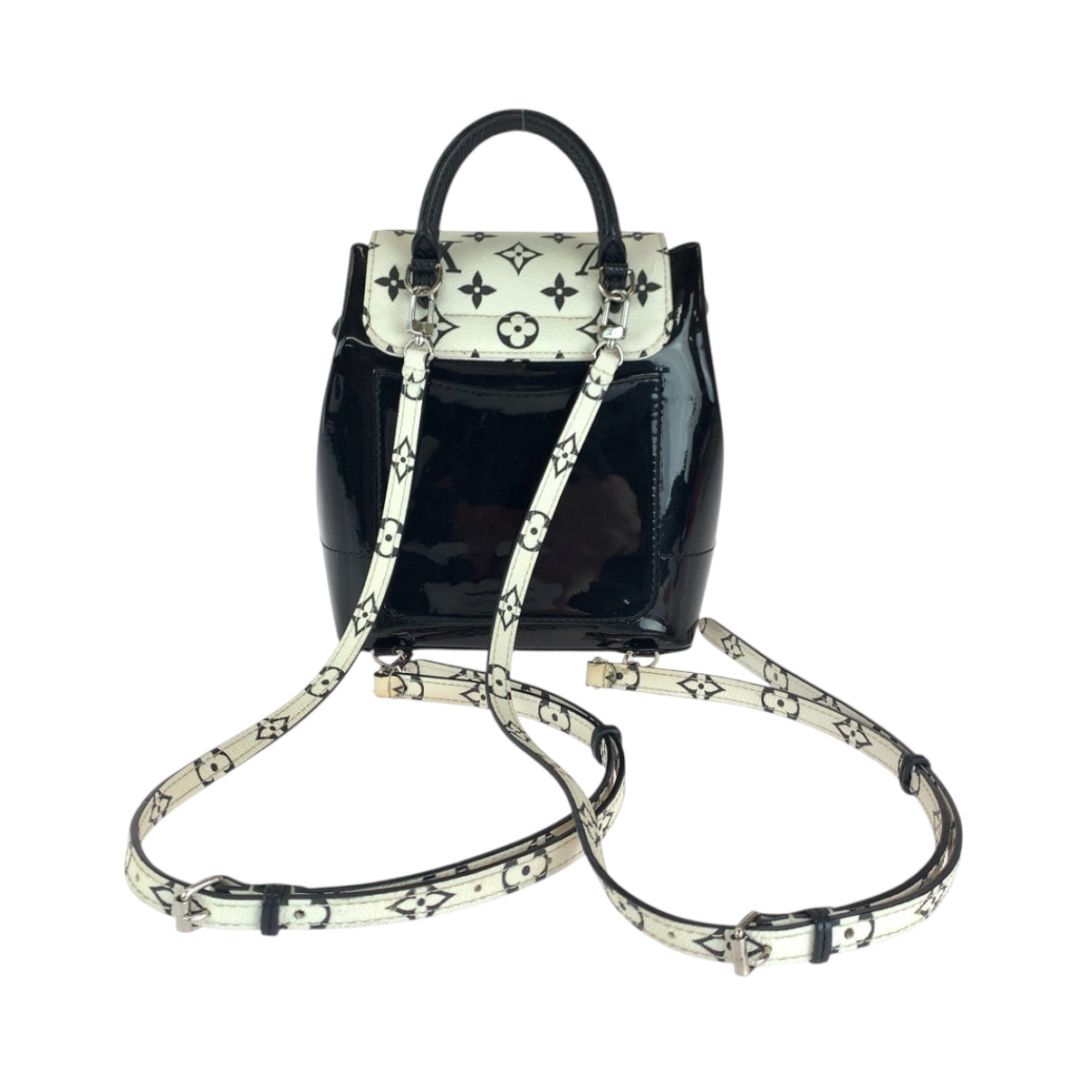 LOUIS VUITTON Backpack M53637 Vernis Black White Backpack Backpack Vernis Monogram Hot Springs Women  d