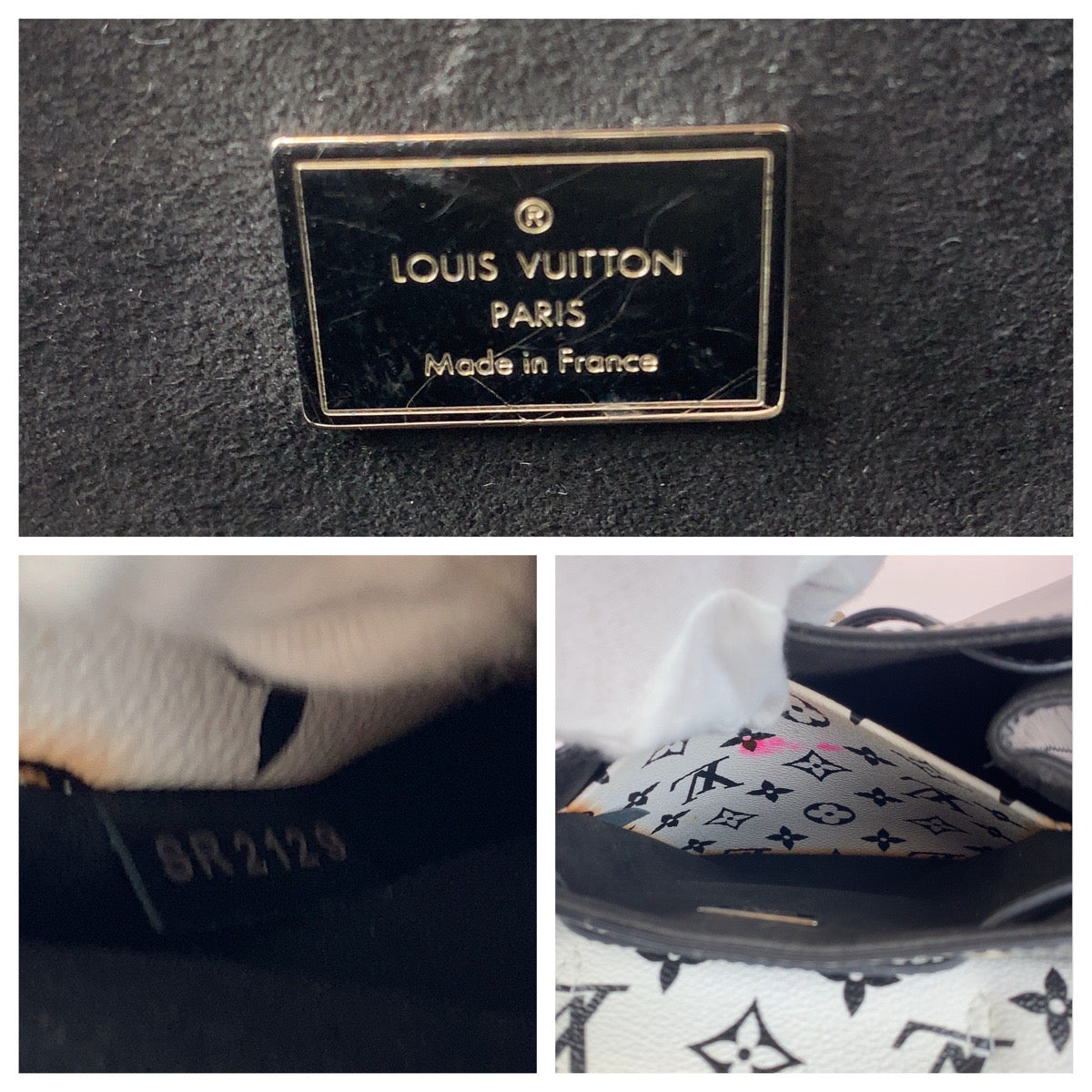 LOUIS VUITTON Backpack M53637 Vernis Black White Backpack Backpack Vernis Monogram Hot Springs Women  d