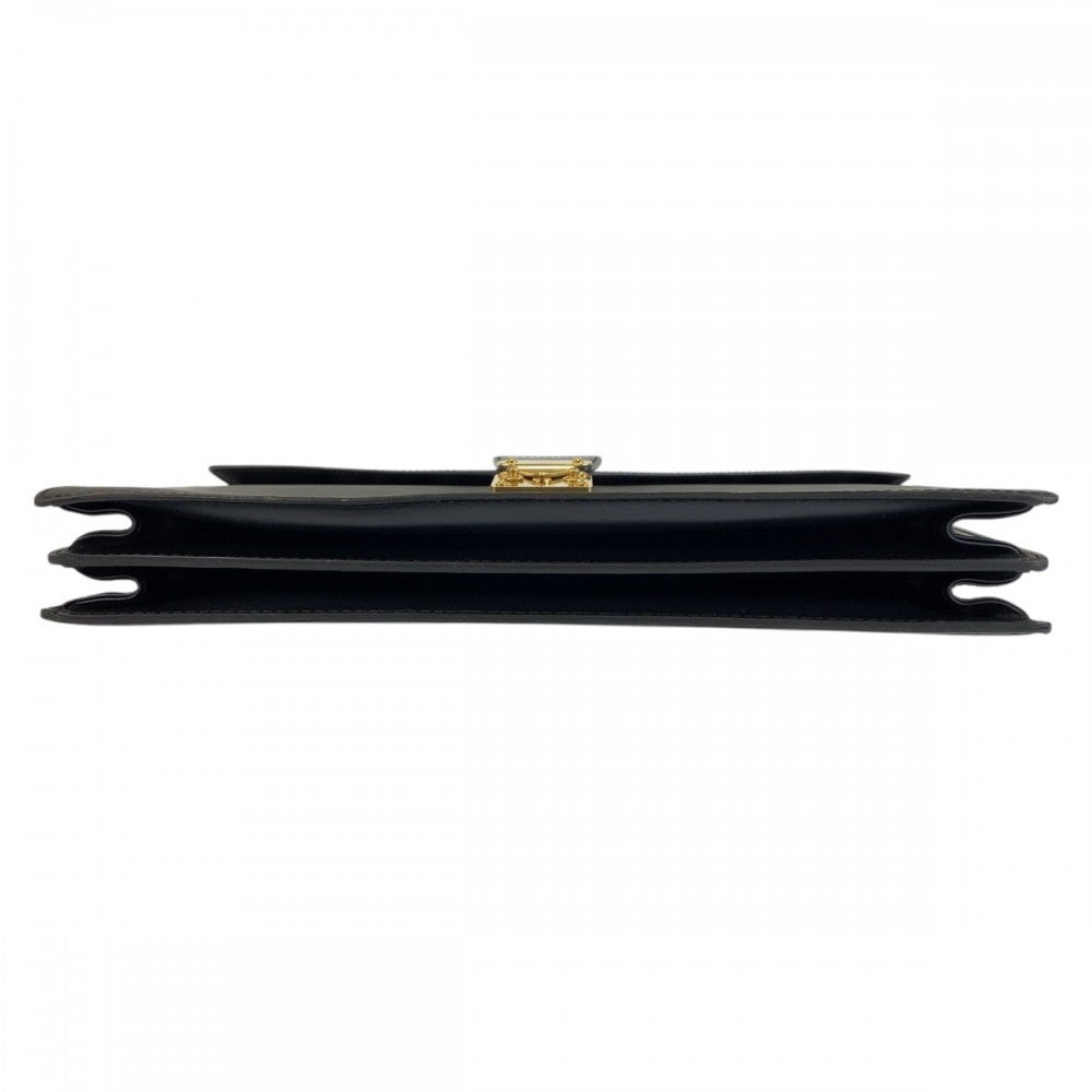LOUIS VUITTON Business bag M54422 leather Black GoldMetal Business bag briefcase Epi Serviet Conseiller mens  d