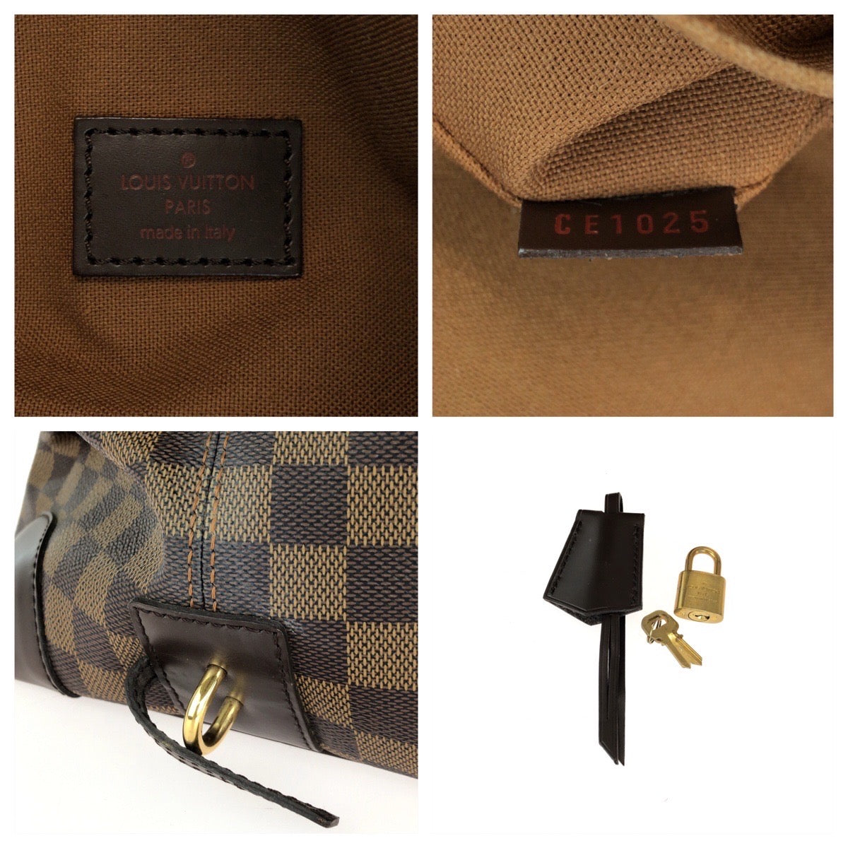 LOUIS VUITTON Boston Duffel bag N41537 PVC Brown Boston Duffel bag Handbag Damier Vaslab Women  d