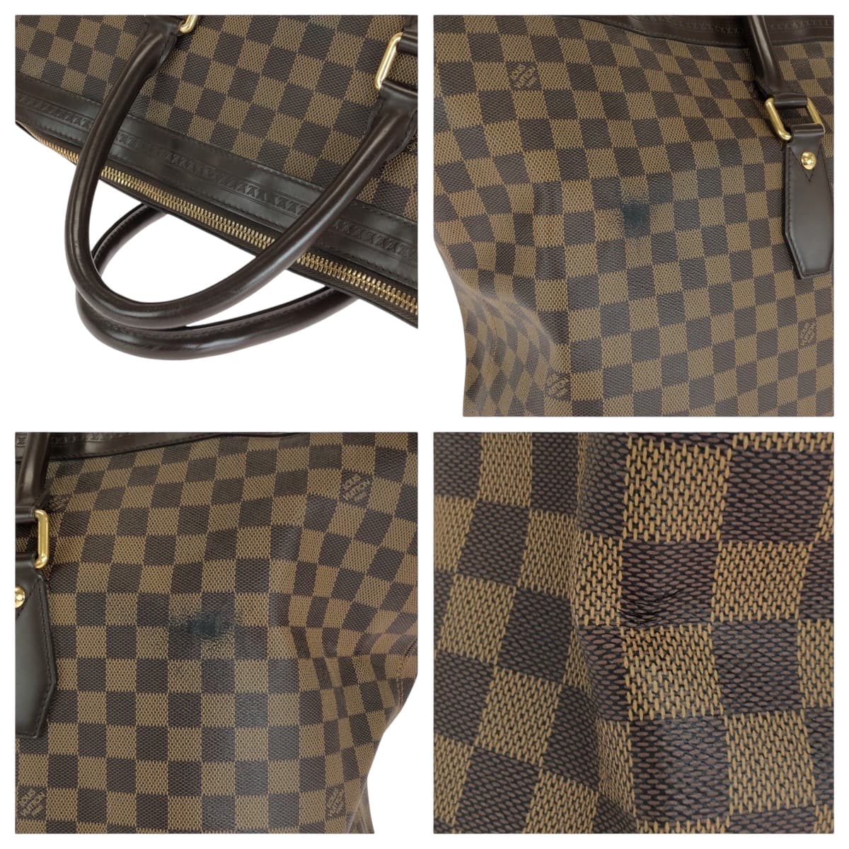 LOUIS VUITTON Boston Duffel bag N41537 PVC Brown Boston Duffel bag Handbag Damier Vaslab Women  d