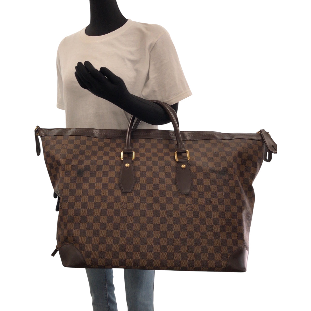 LOUIS VUITTON Boston Duffel bag N41537 PVC Brown Boston Duffel bag Handbag Damier Vaslab Women  d