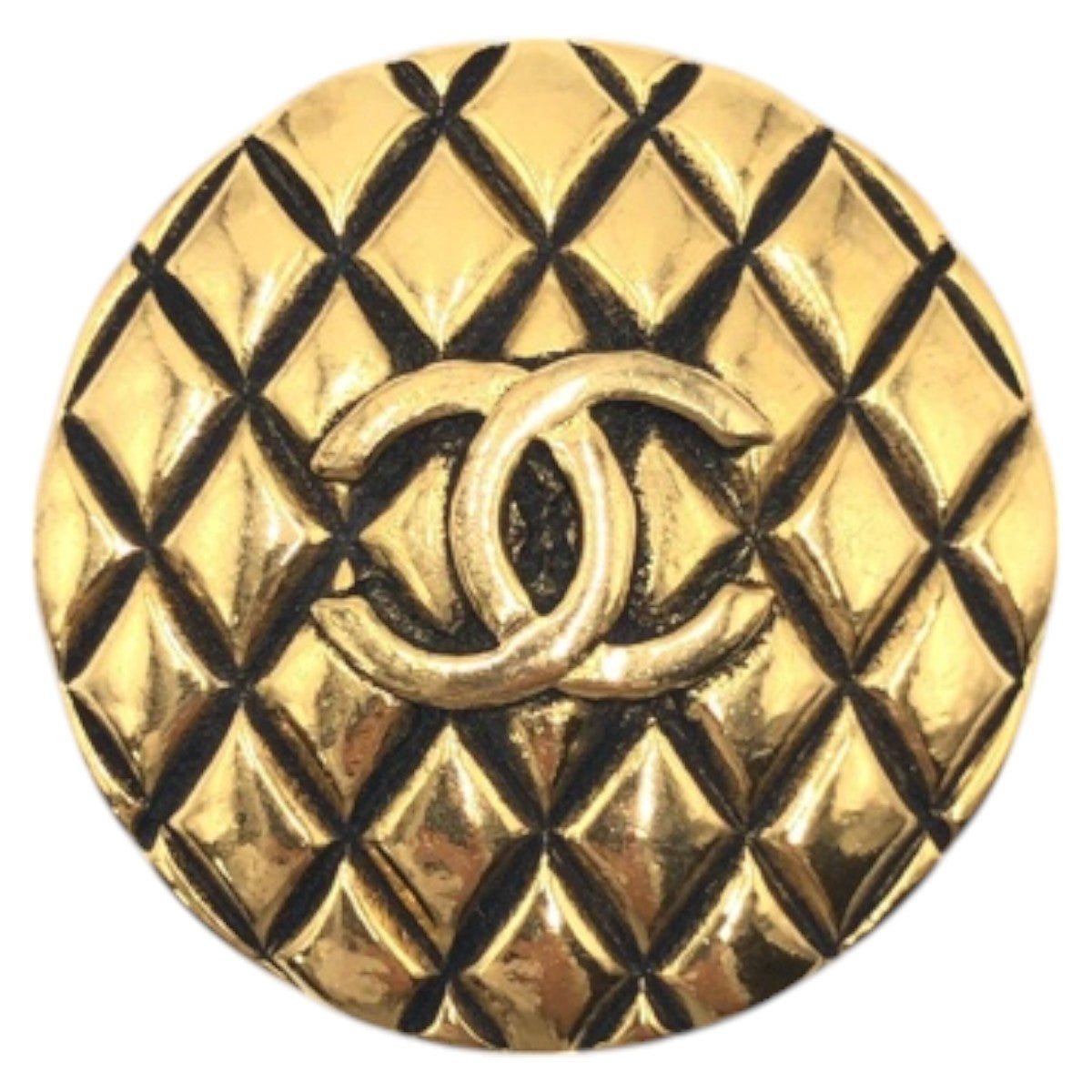 Chanel Coco Mark Matelasse Brooch