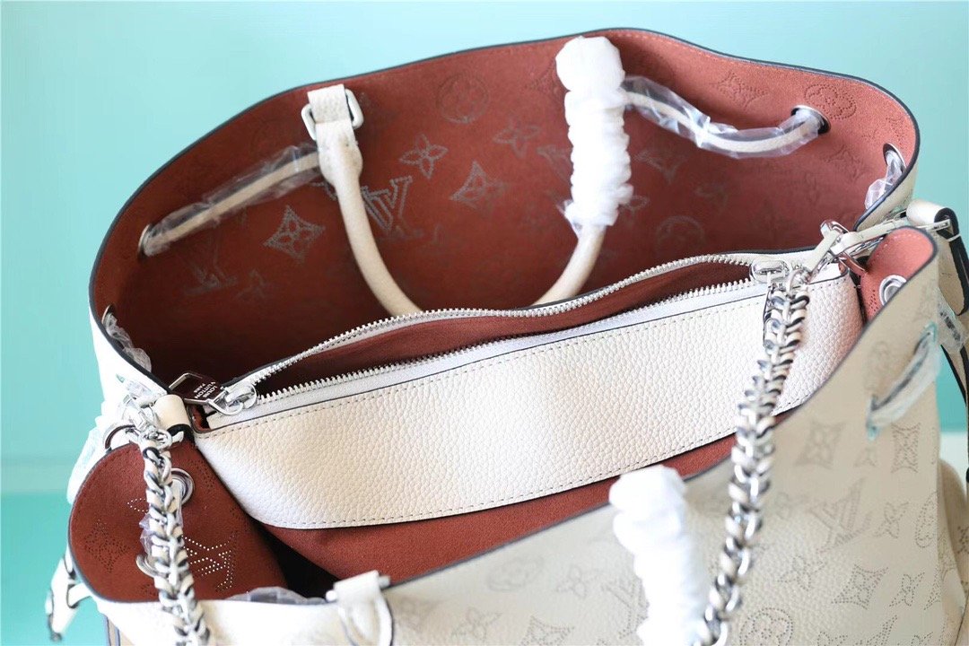 Top Quality Bella Tote Mahina Creme Beige For Women,  Shoulder And Crossbody Bags 12.6in/32cm Top Quality M59203
