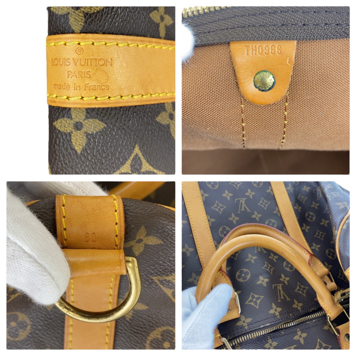 LOUIS VUITTON Boston Duffel bag M41412 PVC, Leather Brown Boston Duffel bag unisex Monogram Keepall  bandouliere 60 Women  d
