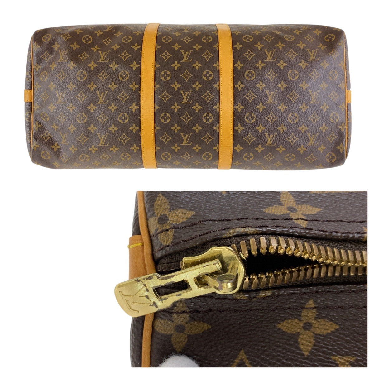 LOUIS VUITTON Boston Duffel bag M41412 PVC, Leather Brown Boston Duffel bag unisex Monogram Keepall  bandouliere 60 Women  d