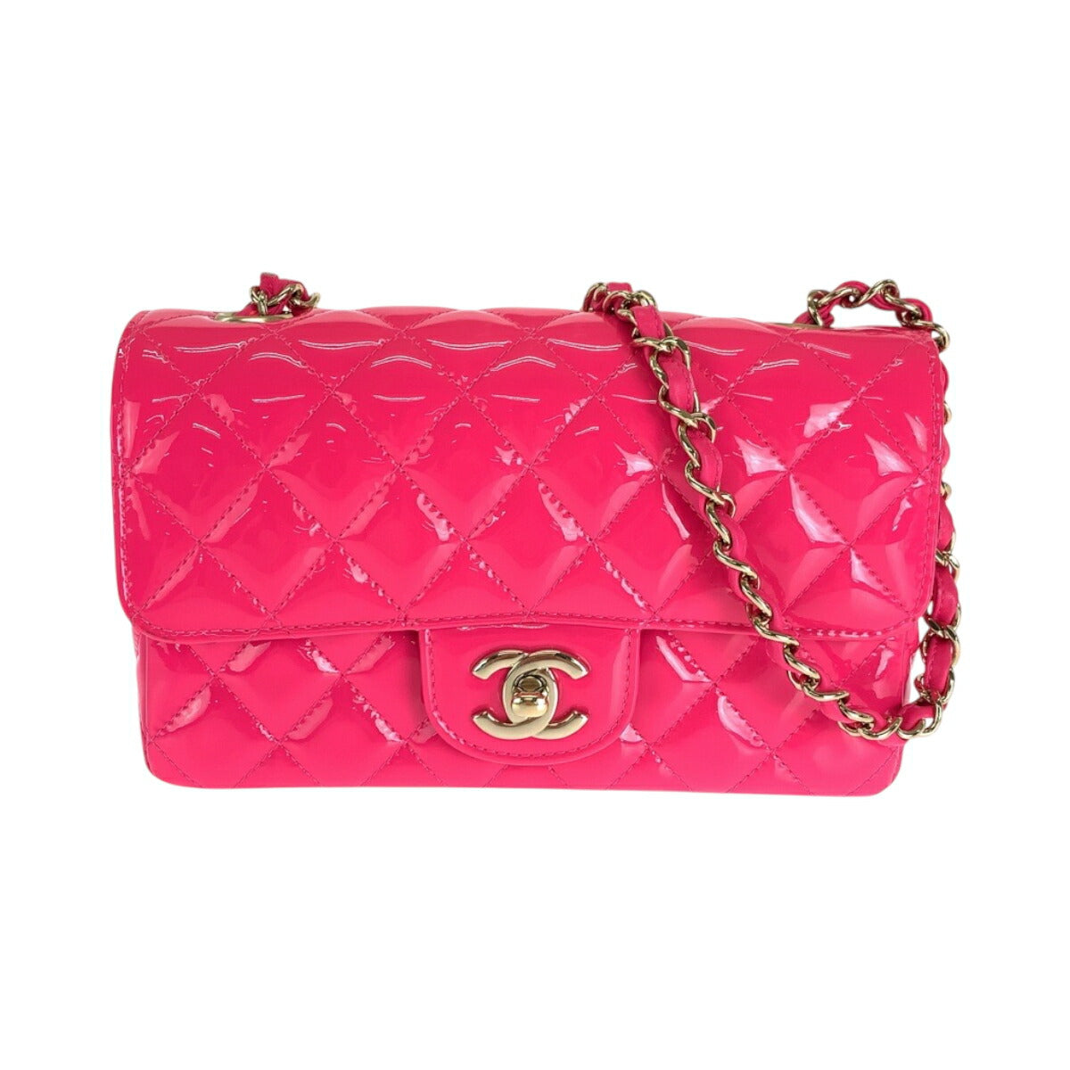 Chanel Matelassé Patent Leather Shoulder Bag