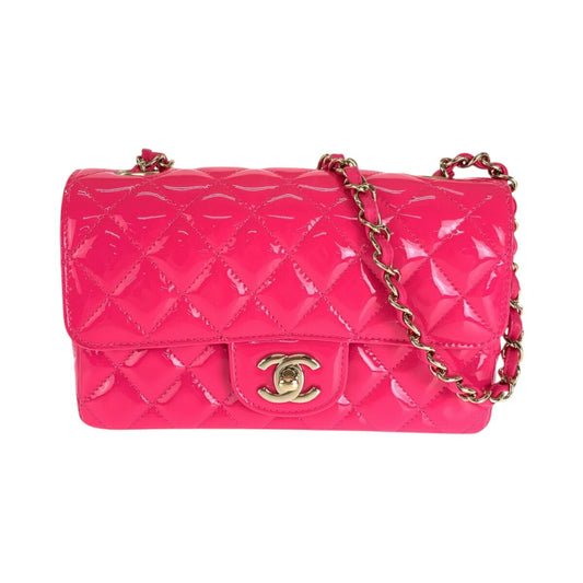 Chanel Matelassé Patent Leather Shoulder Bag