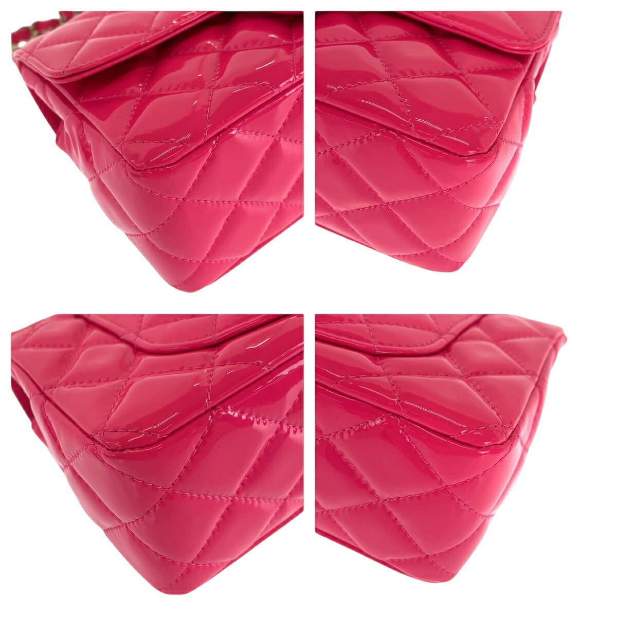 Chanel Matelassé Patent Leather Shoulder Bag