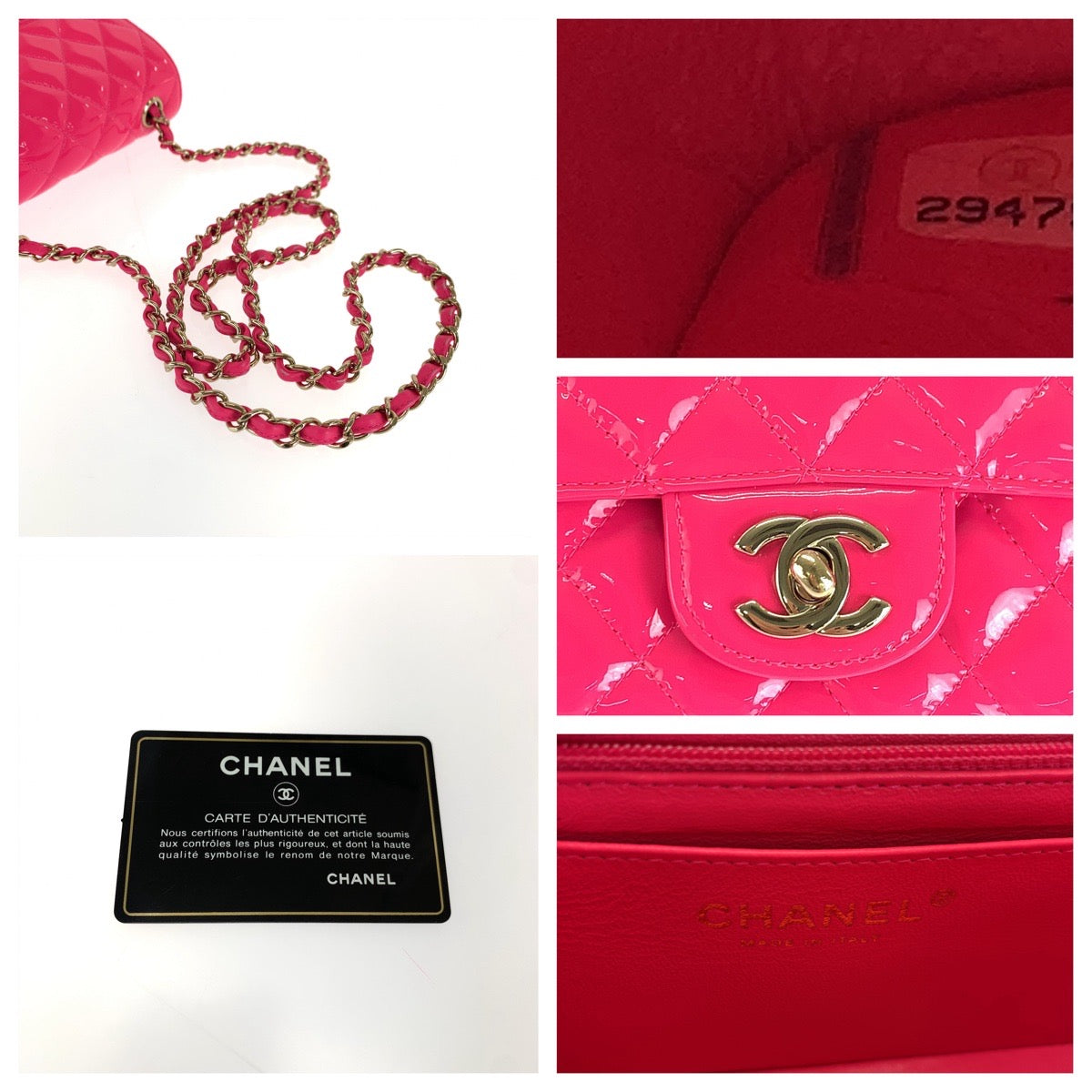 Chanel Matelassé Patent Leather Shoulder Bag