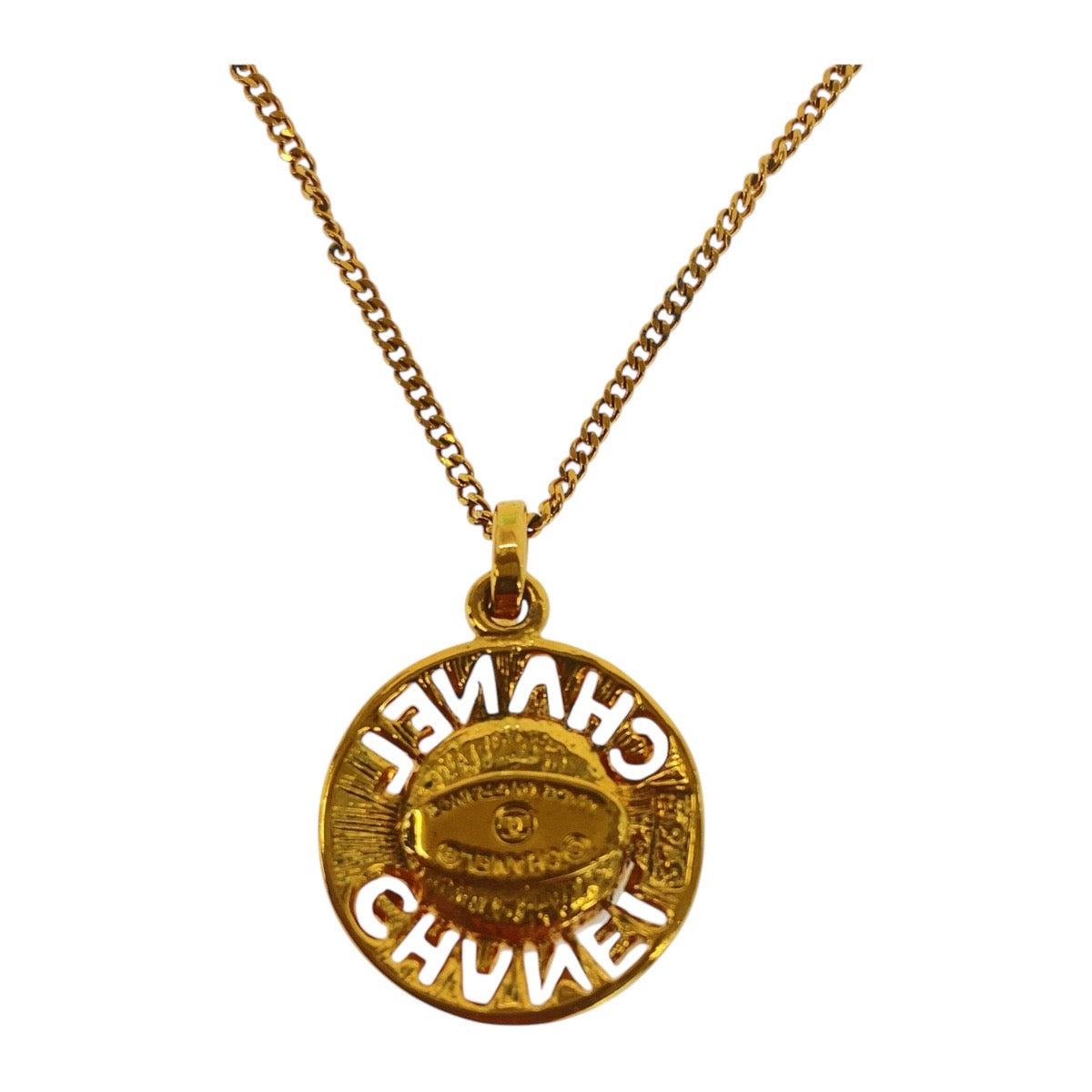 Chanel Metal Faux Pearl Necklace