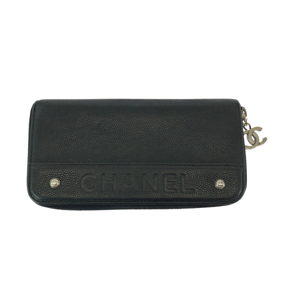 Chanel Coco Mark Caviar Skin Long Wallet