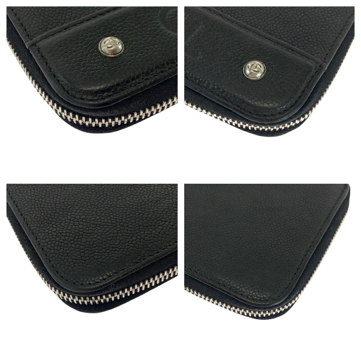 Chanel Coco Mark Caviar Skin Long Wallet