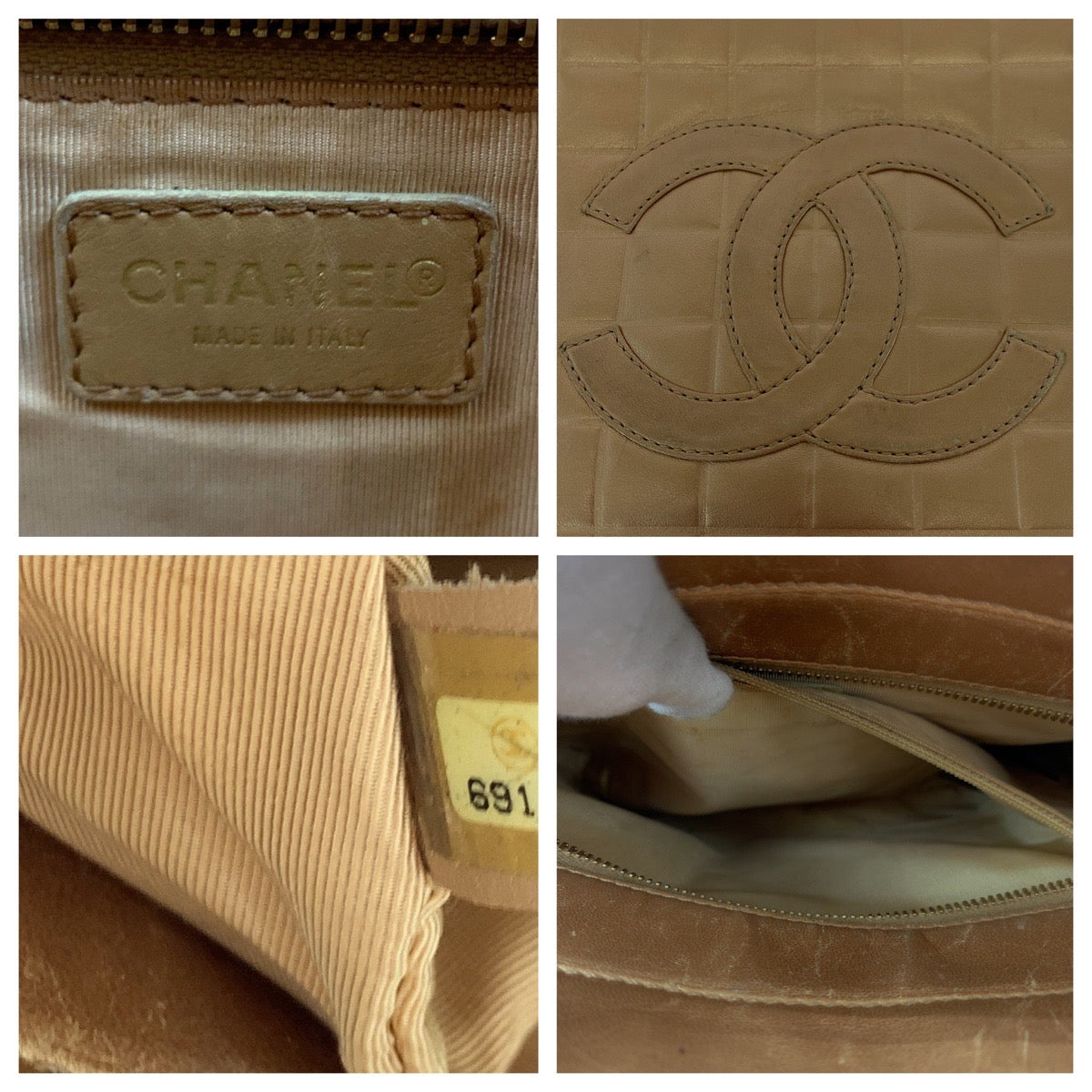 Chanel Coco Mark Lambskin 2way Tote Bag