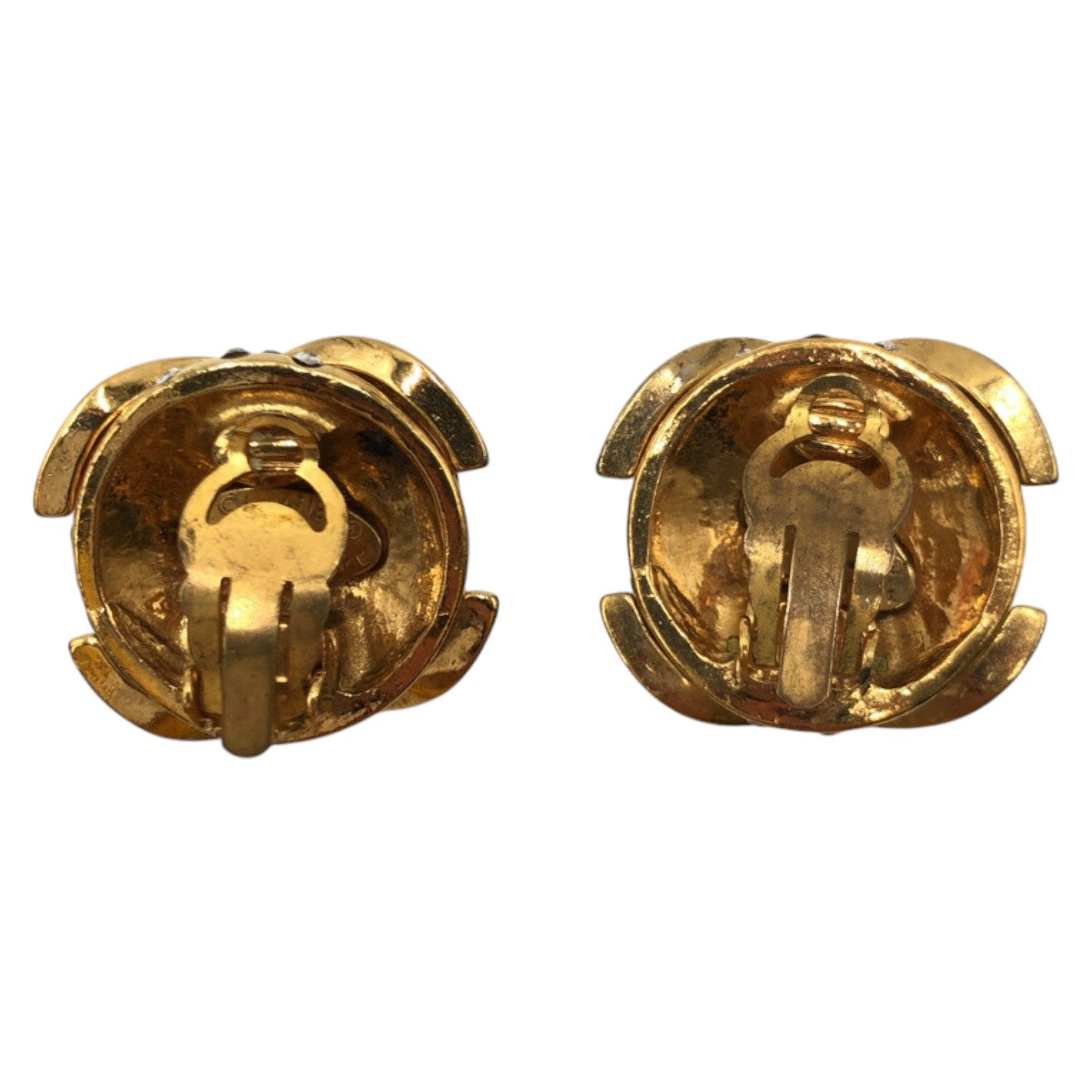Chanel Metal/Rhinestone Coco Mark Earrings 23