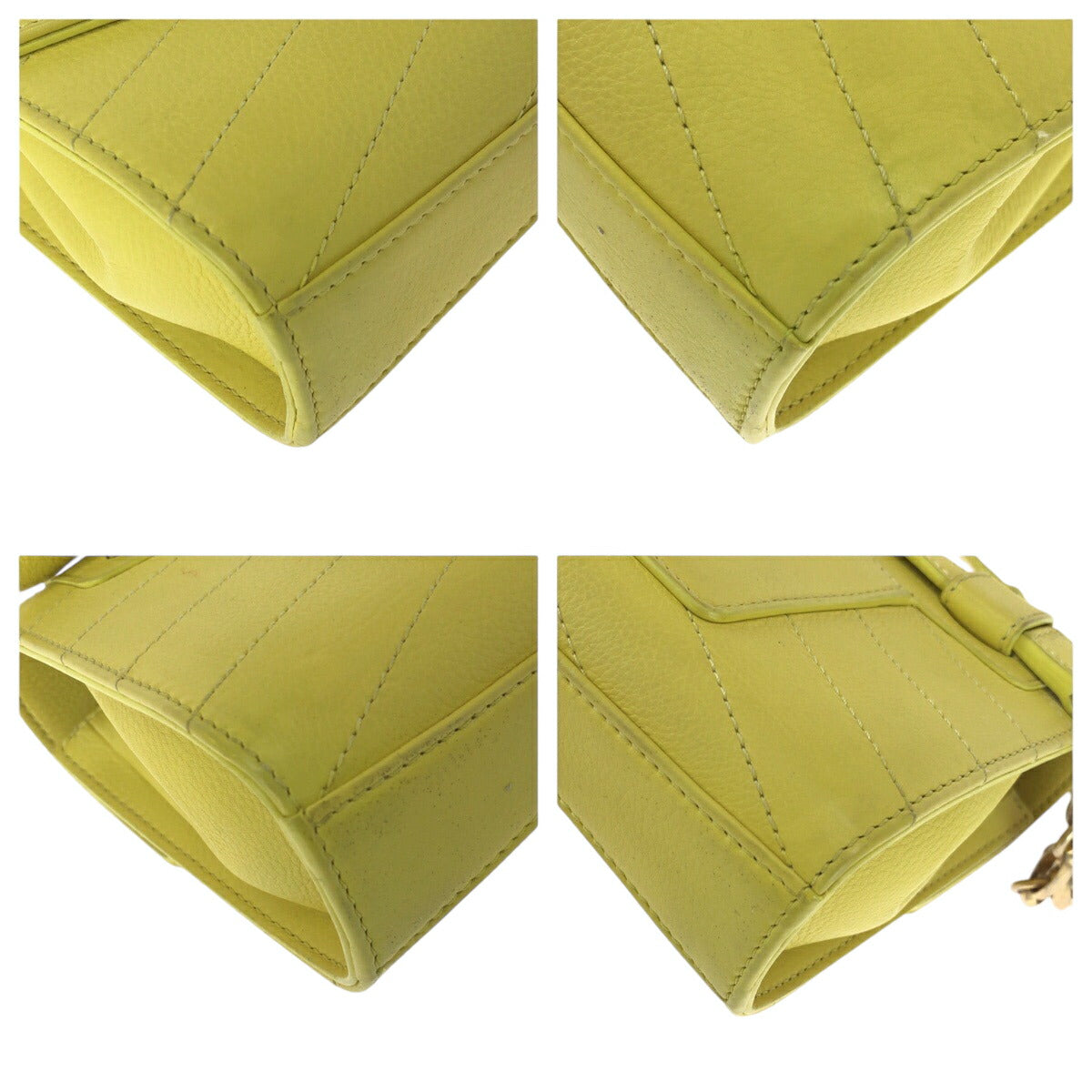 Chanel Chevron Stitch Calfskin 2way Chain Bag