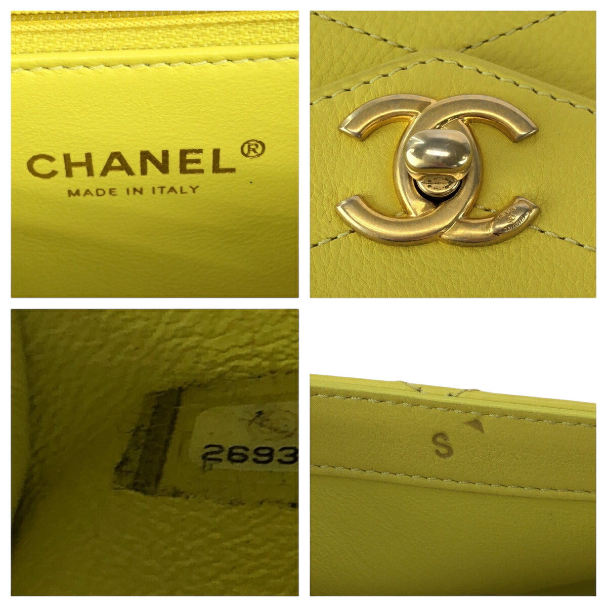 Chanel Chevron Stitch Calfskin 2way Chain Bag