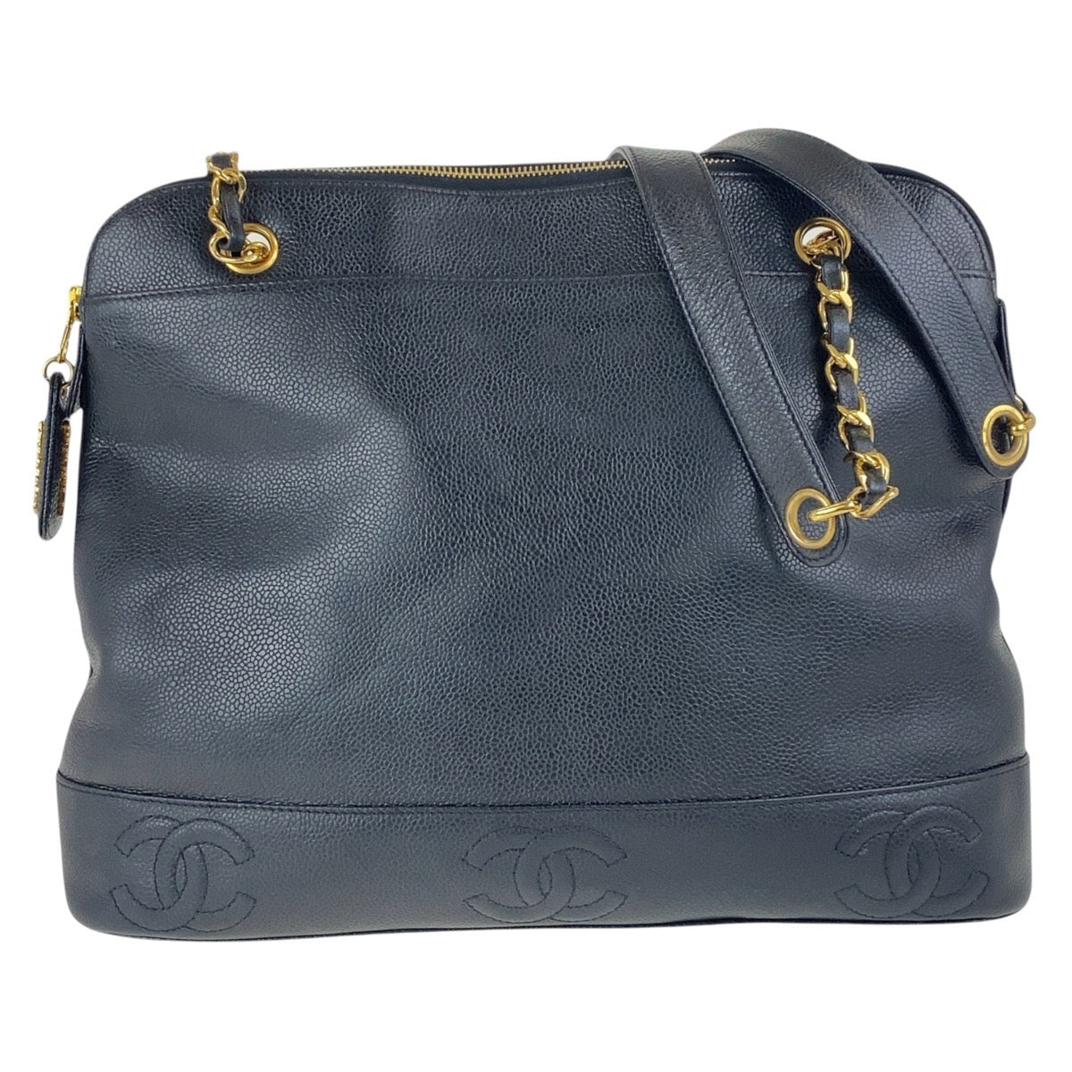 Chanel Triple Coco Mark Leather Shoulder Bag