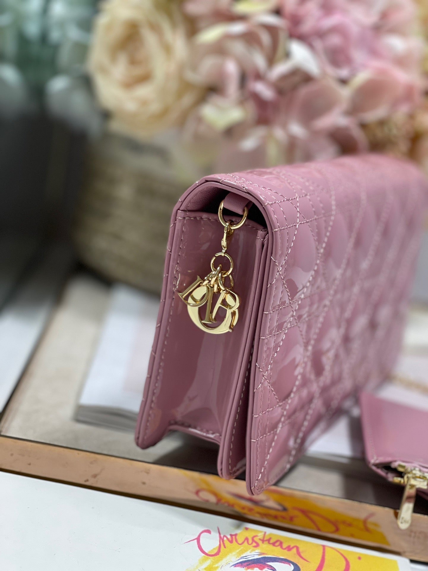 Top Quality Lady Pouch Pink, For Women, Womens Handbags 8.5in/21.5cm CD