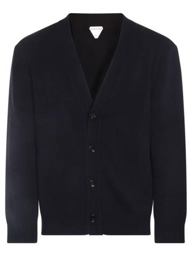 Luxury Bottega Veneta Classic Cashmere Cardigan Navy
