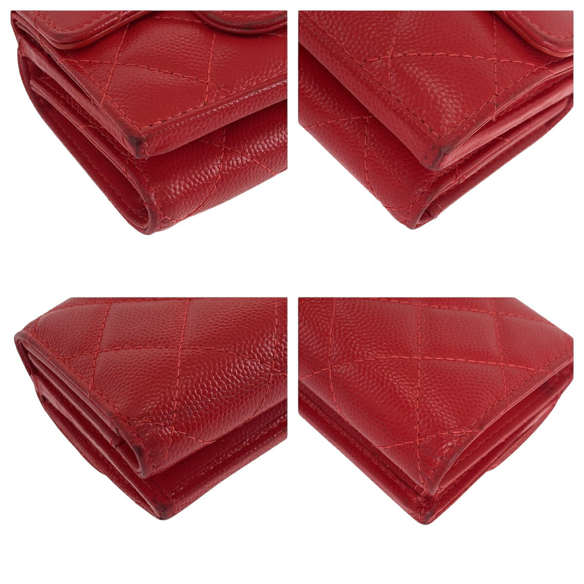 Chanel Matelasse Caviar Skin Compact Wallet