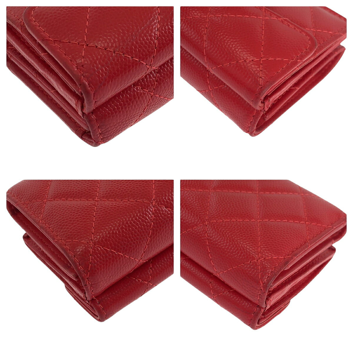 Chanel Matelasse Caviar Skin Compact Wallet