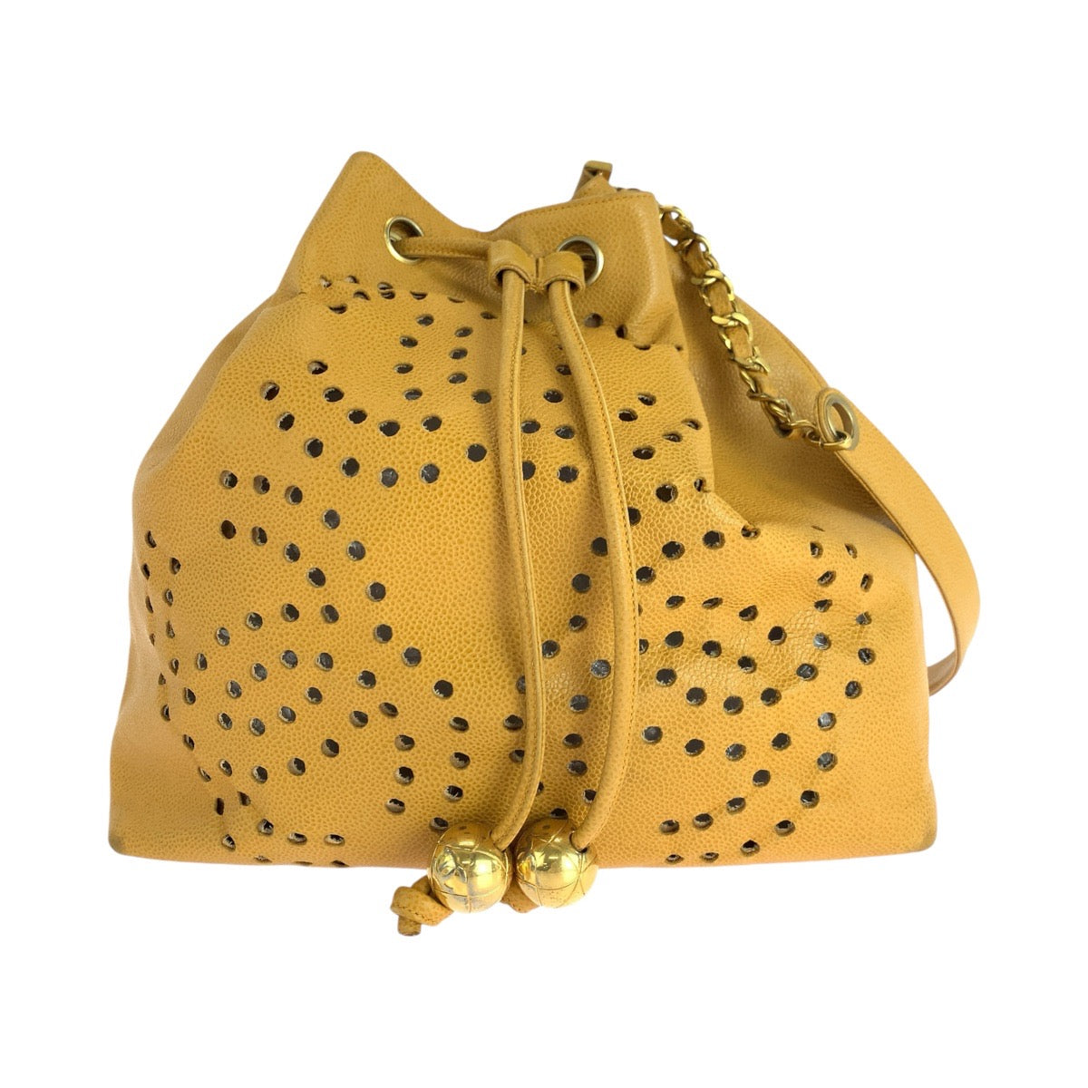 Chanel Triple Coco Mark Caviar Skin Shoulder Bag