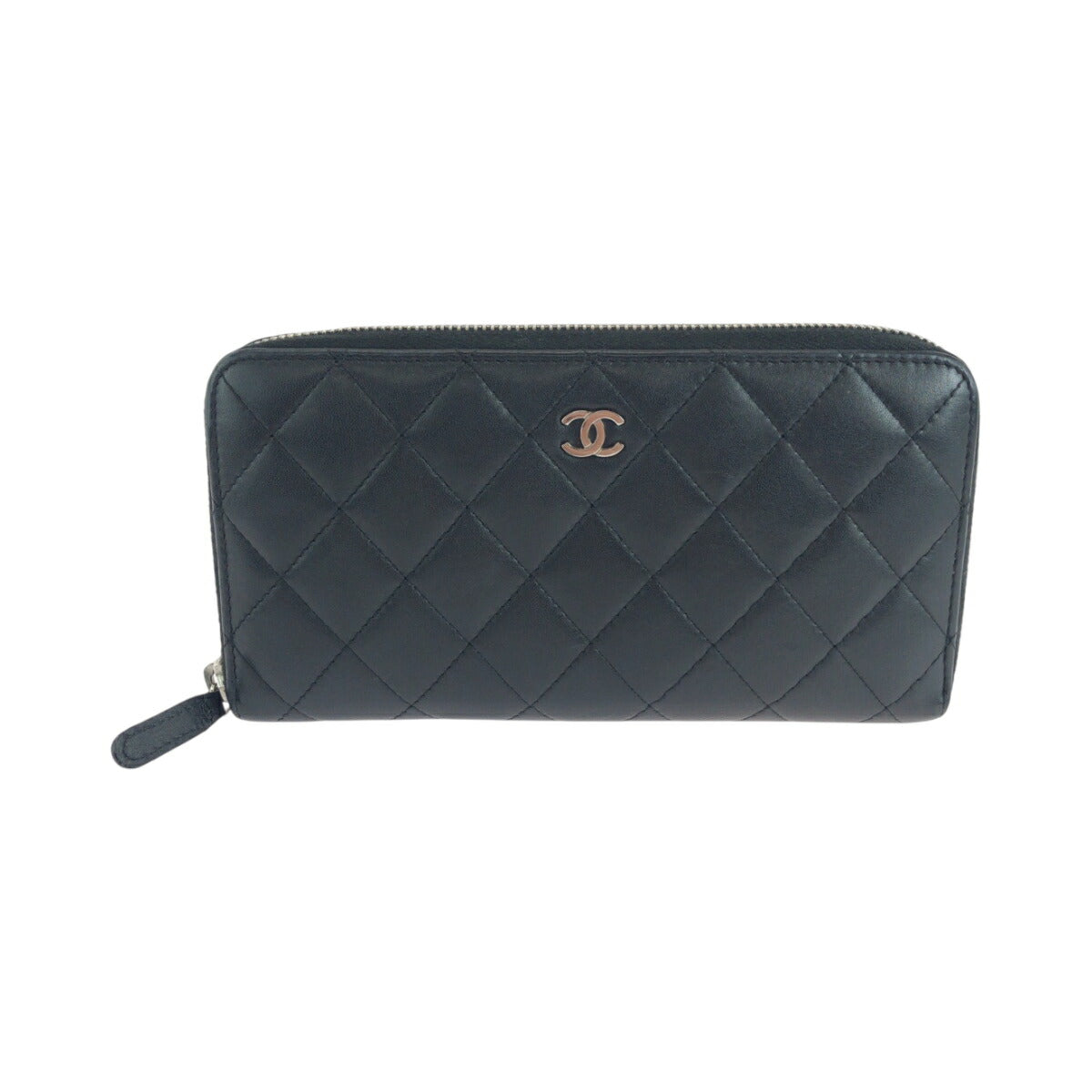 Chanel Matelassé Lambskin Long Zip Wallet