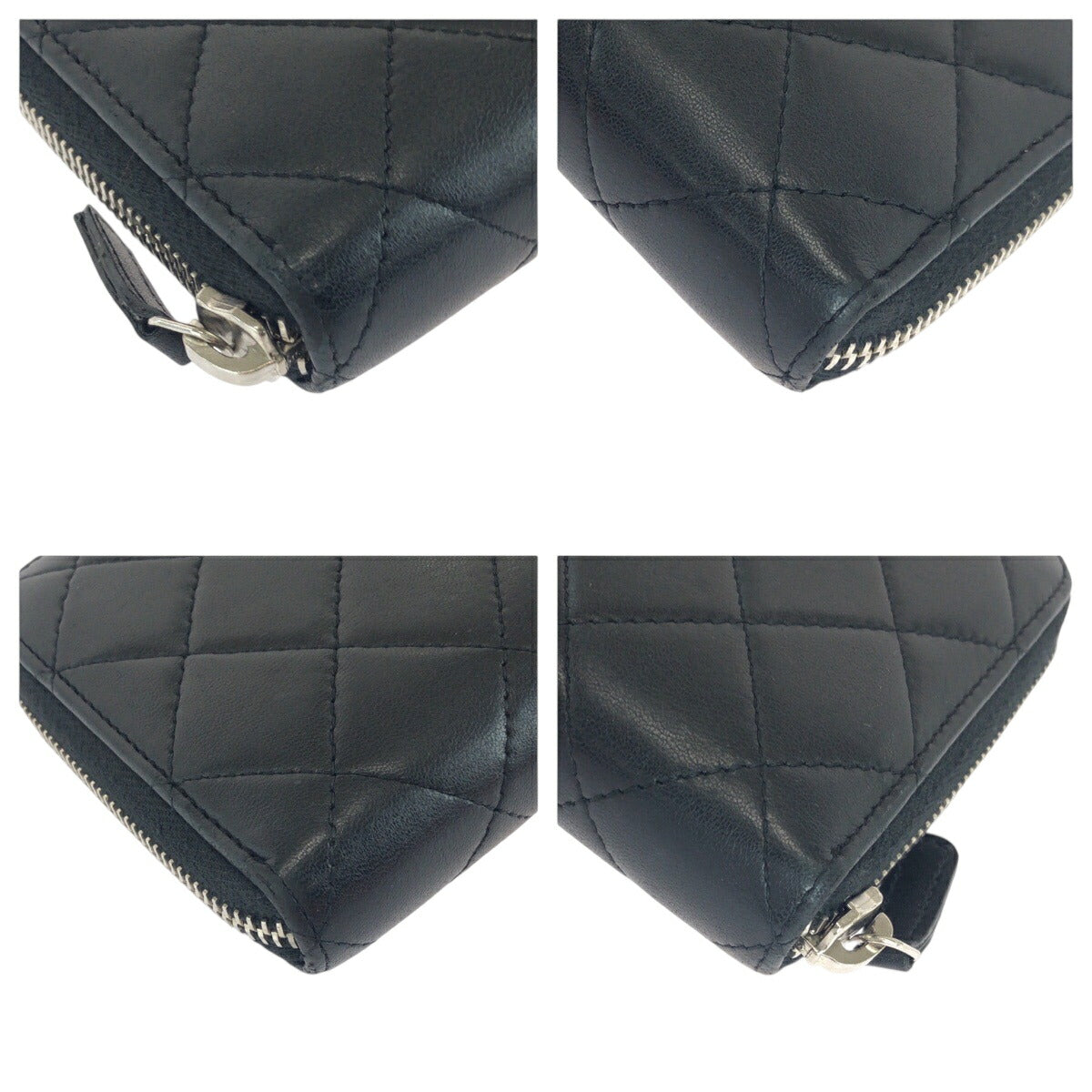 Chanel Matelassé Lambskin Long Zip Wallet