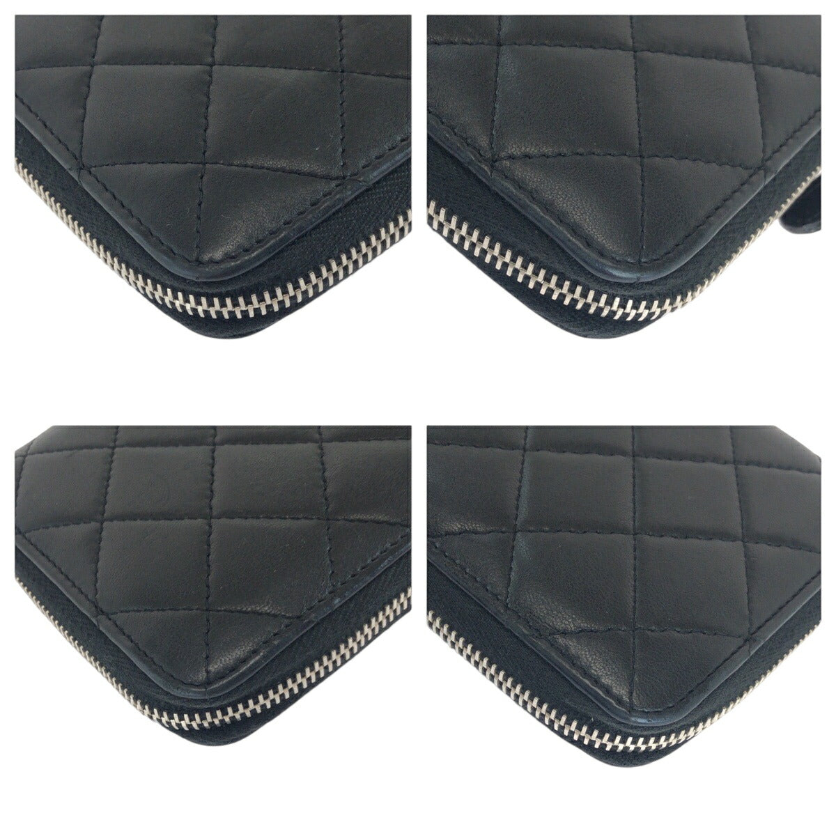 Chanel Matelassé Lambskin Long Zip Wallet