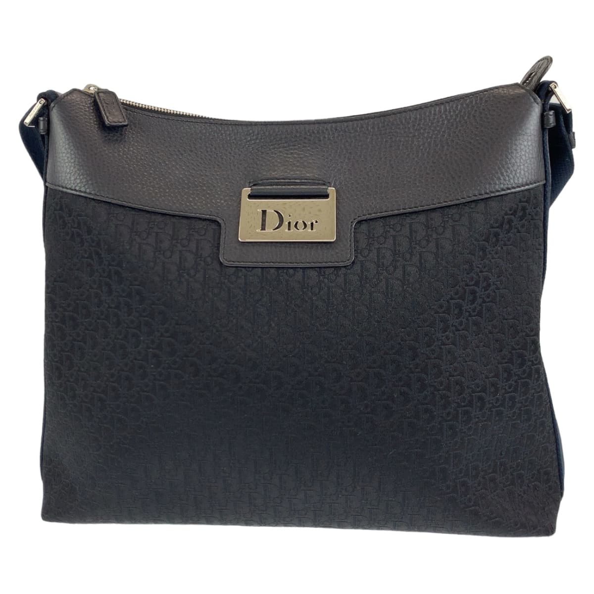 Dior Shoulder Bag Canvas, Leather Black SilverMetal Shoulder bag Messenger bag Trotter Oblique Women(Unisex)