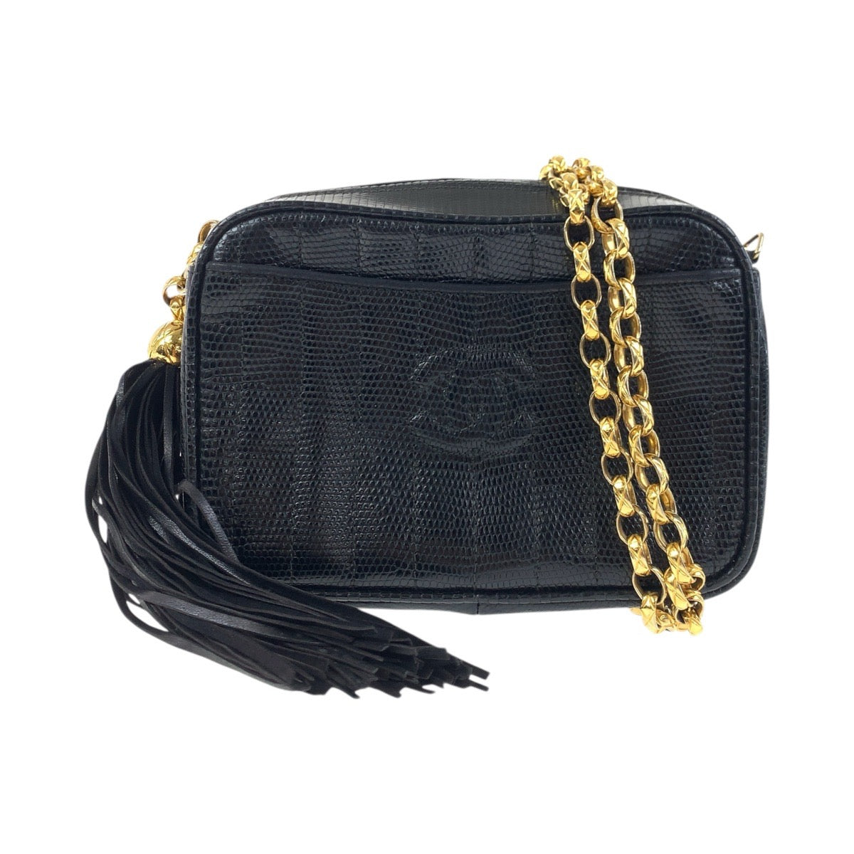Chanel Coco Mark Lizard Shoulder Bag