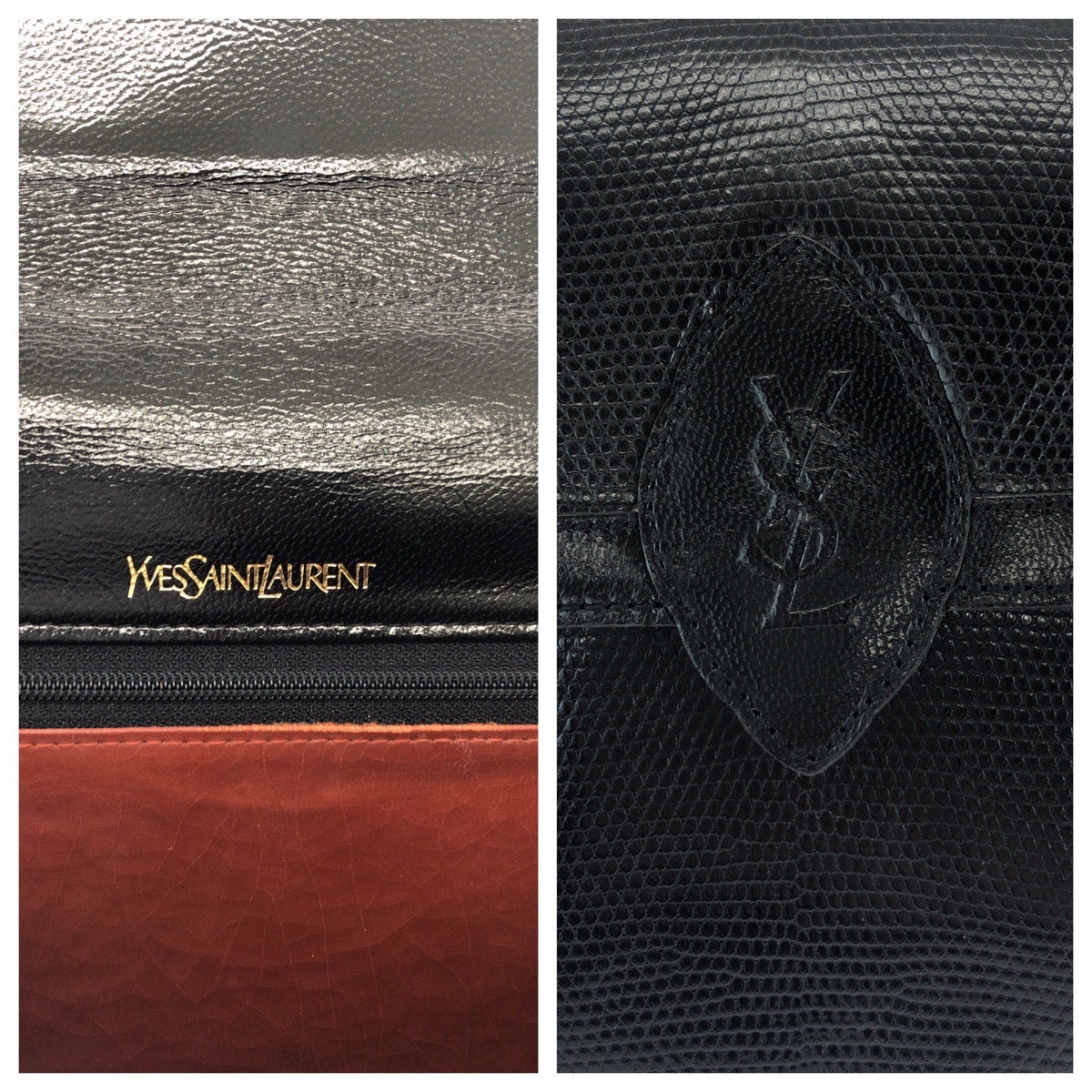 Yves Saint Laurent Lizard Shoulder Bag