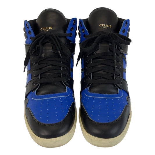 CELINE sneakers leather Blue Black Black sneakers mens 43